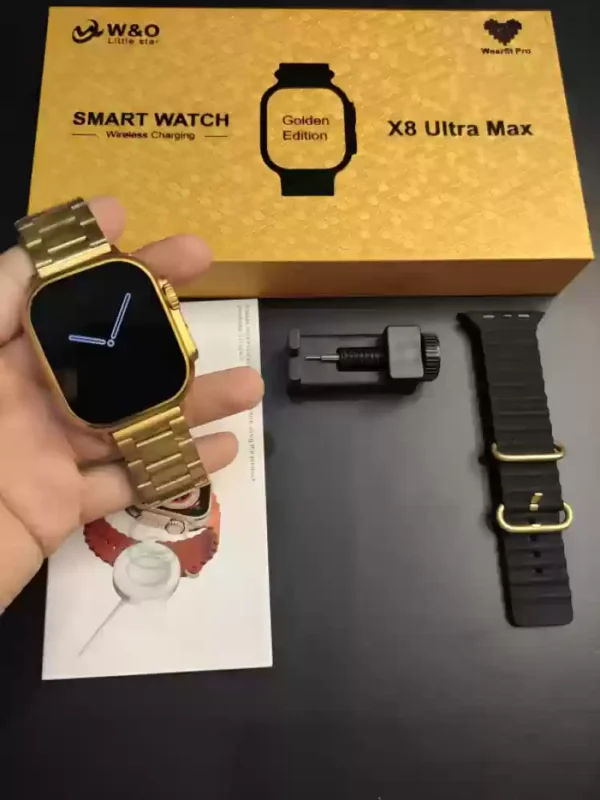 watch ultra 2 with 7 straps golden combo - Image 3