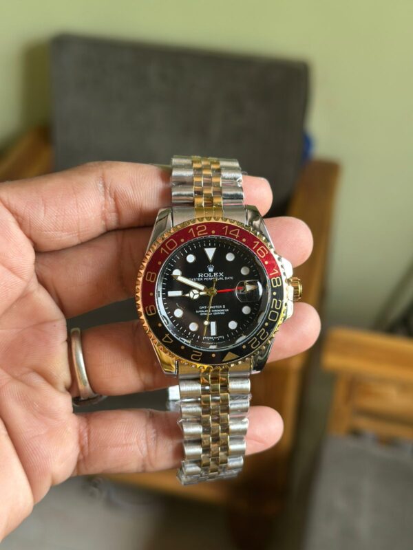 ROLEX ( RED + BLACK COMINATION WATCH )