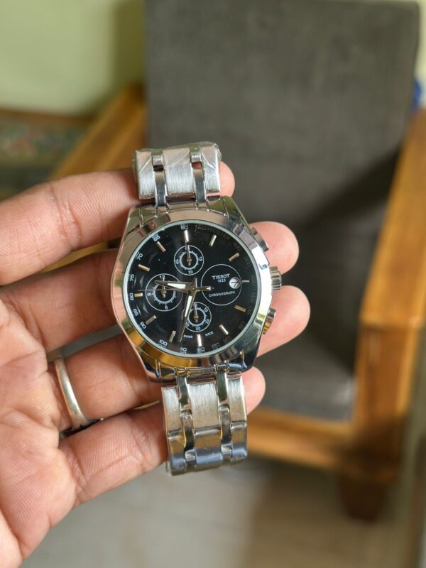 TISSOT ( SILVER & BLACK SHONEZONE CHAINBELT )