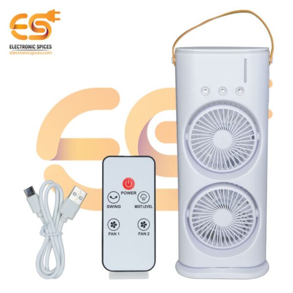 Double Fan ice cooler chargeable FAN - Image 3